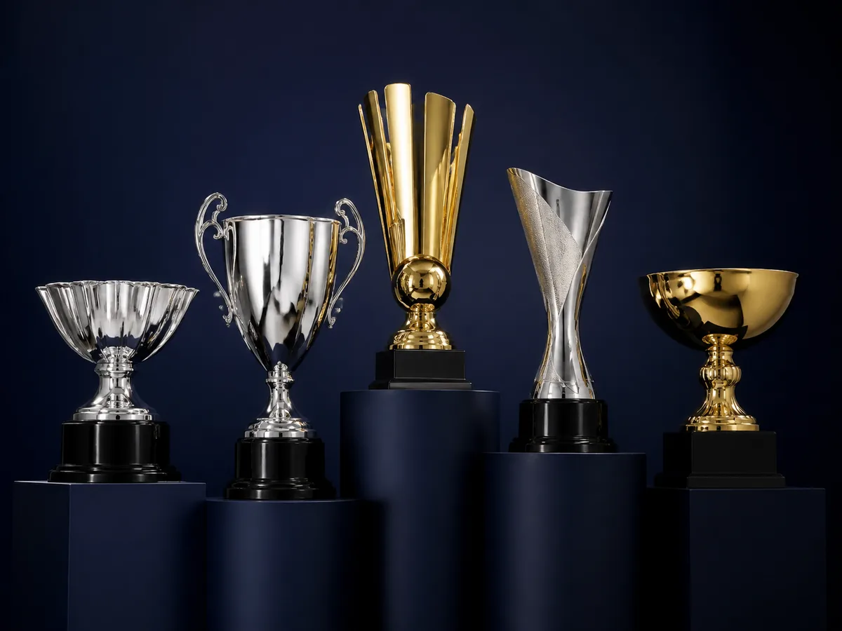 Trofeos para celebrar logros y premiaciones